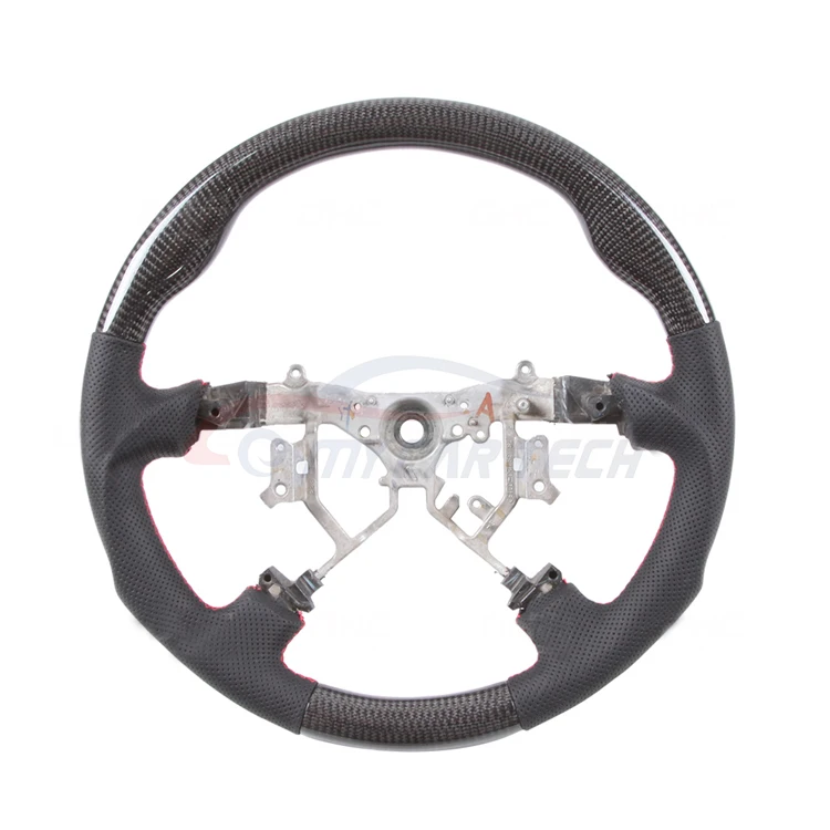 Carbon Fiber Steering Wheel Car Steering Wheel For Ford Mustang Leather ...