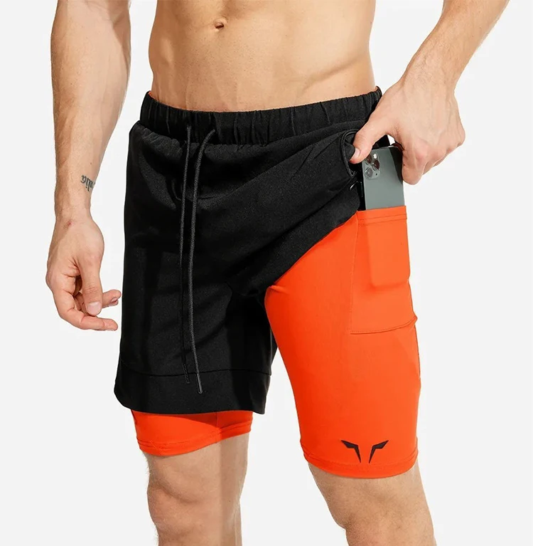 Running Short Men'S Double Layer Quick Dry Jogging Fie Bodybuilding Gym Plu Size Beach Men'S Clothinghort And891_voghion.com