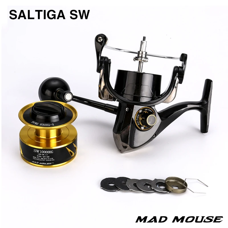 リール MAD MOUSE SALTIGA 10000HG MAD MOUSE Saltiga Hot Sell SW4000XG SW6000HG SW10000HG