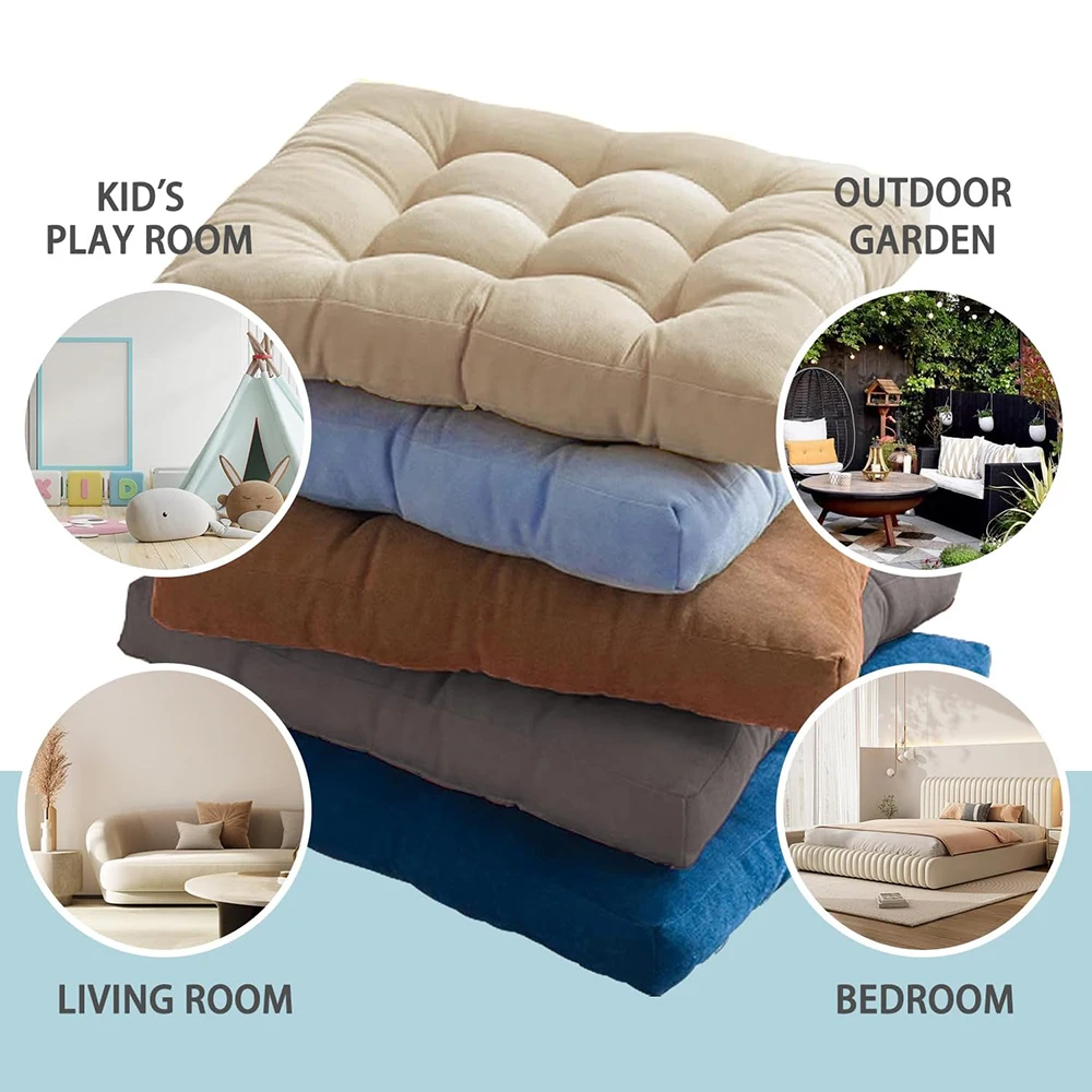 Cojín Redondo Para El Suelo, Cojín De Meditación Premium, Cojín Para