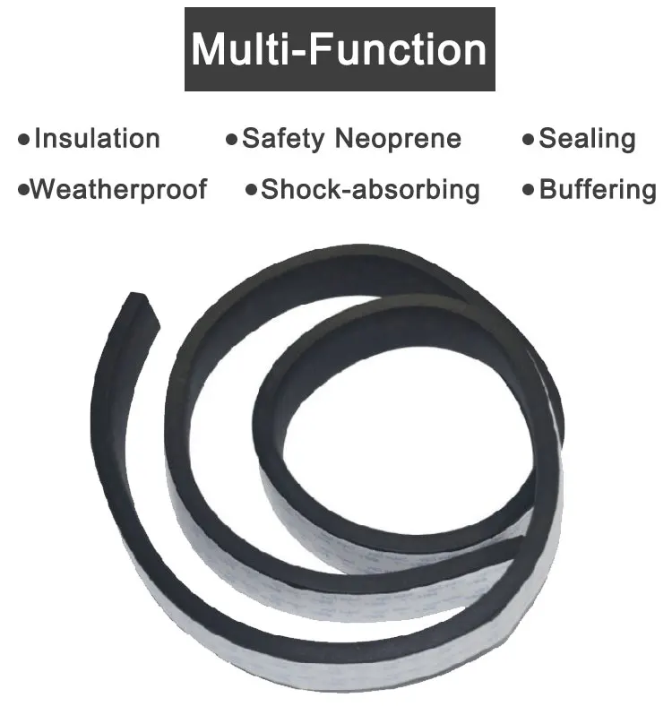 Weather Stripping Door Insulation Strip,Epdm Neoprene High Density Foam