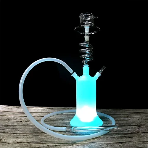 Wholesale Glass Hookah Down Stem Diffuser Shisha Accessories Chicha Narguile Parts for LED Art Glass Hookah