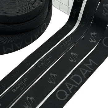 Factory Custom Waterproof Eco-Friendly Nylon Coated Anti Slip Elastic Band Wave Silicone Elastic Webbing