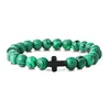 BR01152-2 สร้อยข้อมือมาลาไคต์สีเขียว