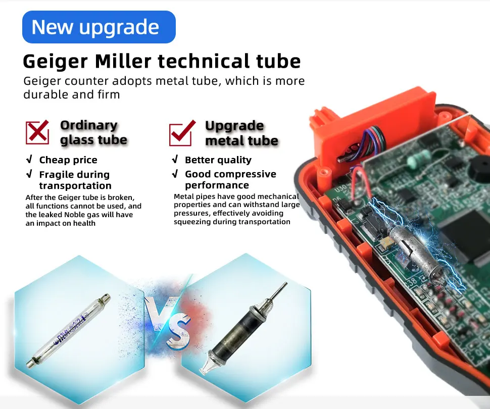 2023 JLDG JD-3001 Hot Sale Nuclear Radiation Detector Geiger Counter Beta Gamma Detector