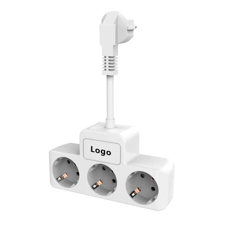 2025 New Extension Lead with USB 3 Way Power Strip with 3 USB 1 Type C EU Power Socket with Switch 10 CM Extension Cord