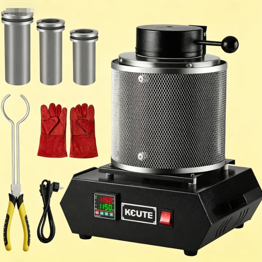 TEBAK Household Gold, Silver and Copper Melting Equipment; Special Gold Melting Machine for Jewelry Casting and Forging