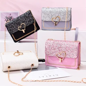 2022 New Korean Versatile Fashion Broadband Women's Shoulder Messenger Bag Small Spring New Bag with Lock and Cover Closure