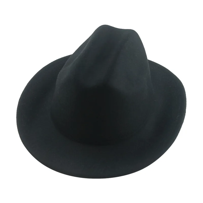 Cappello Fedora Classico Per Bambini – Tesa Larga, Feltro, Unisex, Taglia 52-54cm