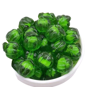 4D Fruity-flavored Green Pumpkin Gummies 2.5kg Bulk Bagged Gummy Candies