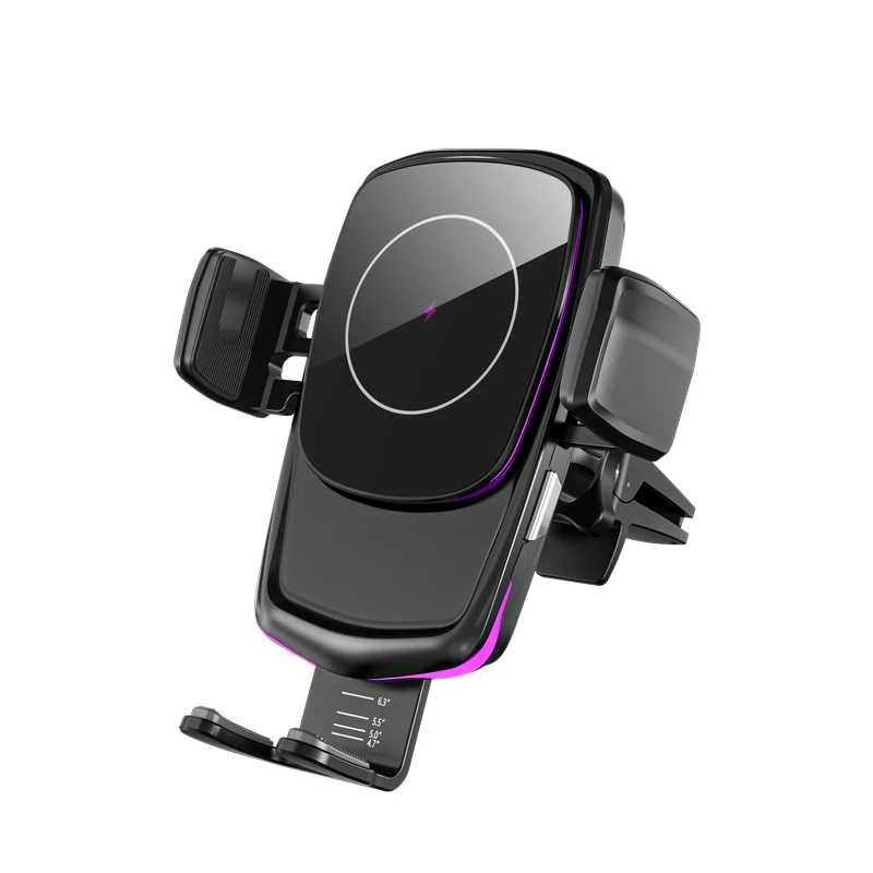 Electric Induction Lightemitting Car Wireless Charger Car Vent 15w