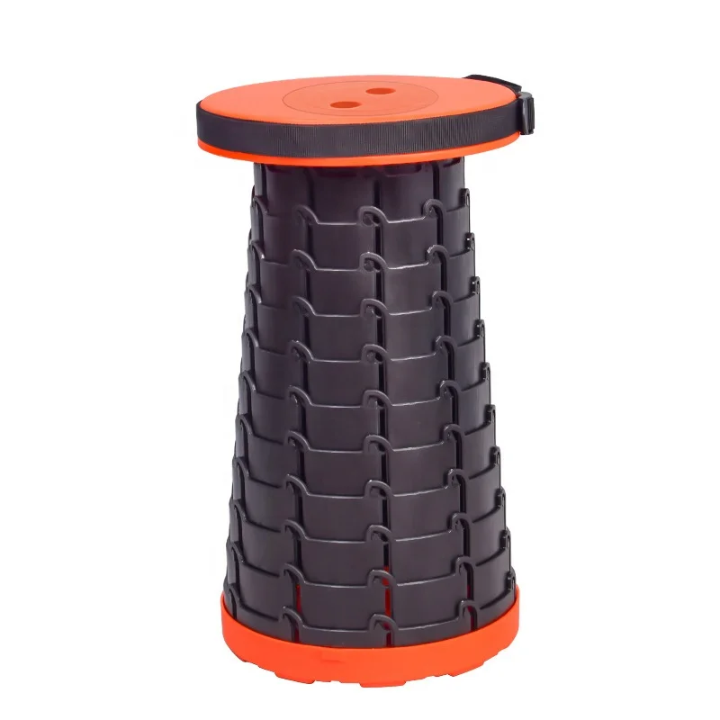 Sgabello Telescopico Portatile - Altezza Regolabile (61-79 Cm), In Alluminio Aeronautico, Tessuto Oxford 900D, Portata 150 Kg