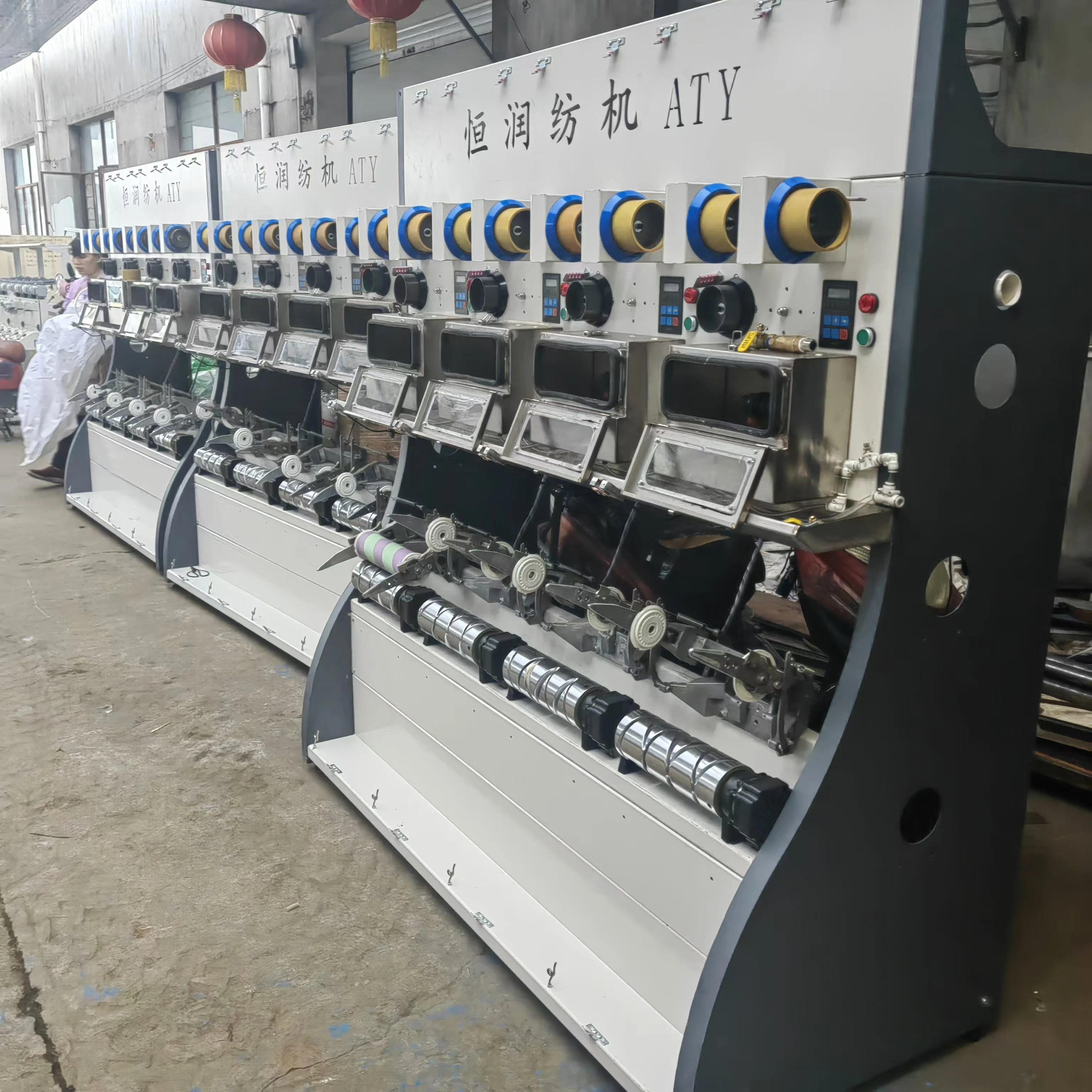 Direct Sales From Manufacturers Automatic Air Texturing Yarn Winding Machine with New Motor Engine Core Components