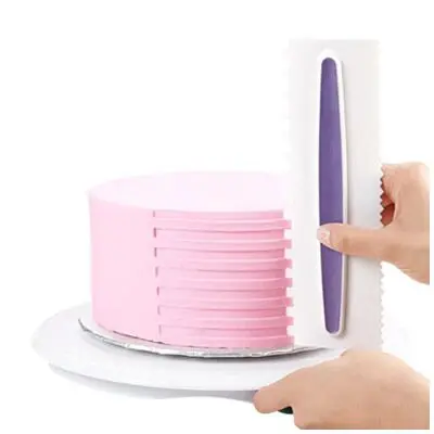 Smooth Comb Cake Smoother Baking Cutting Tool Scraper Set of 3