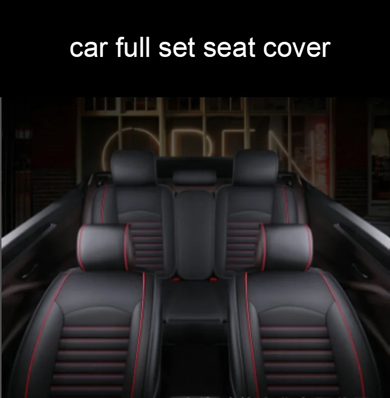 New Arrival Universal Luxury Custom Pu Leather 5d Full Set 5 Car Seat