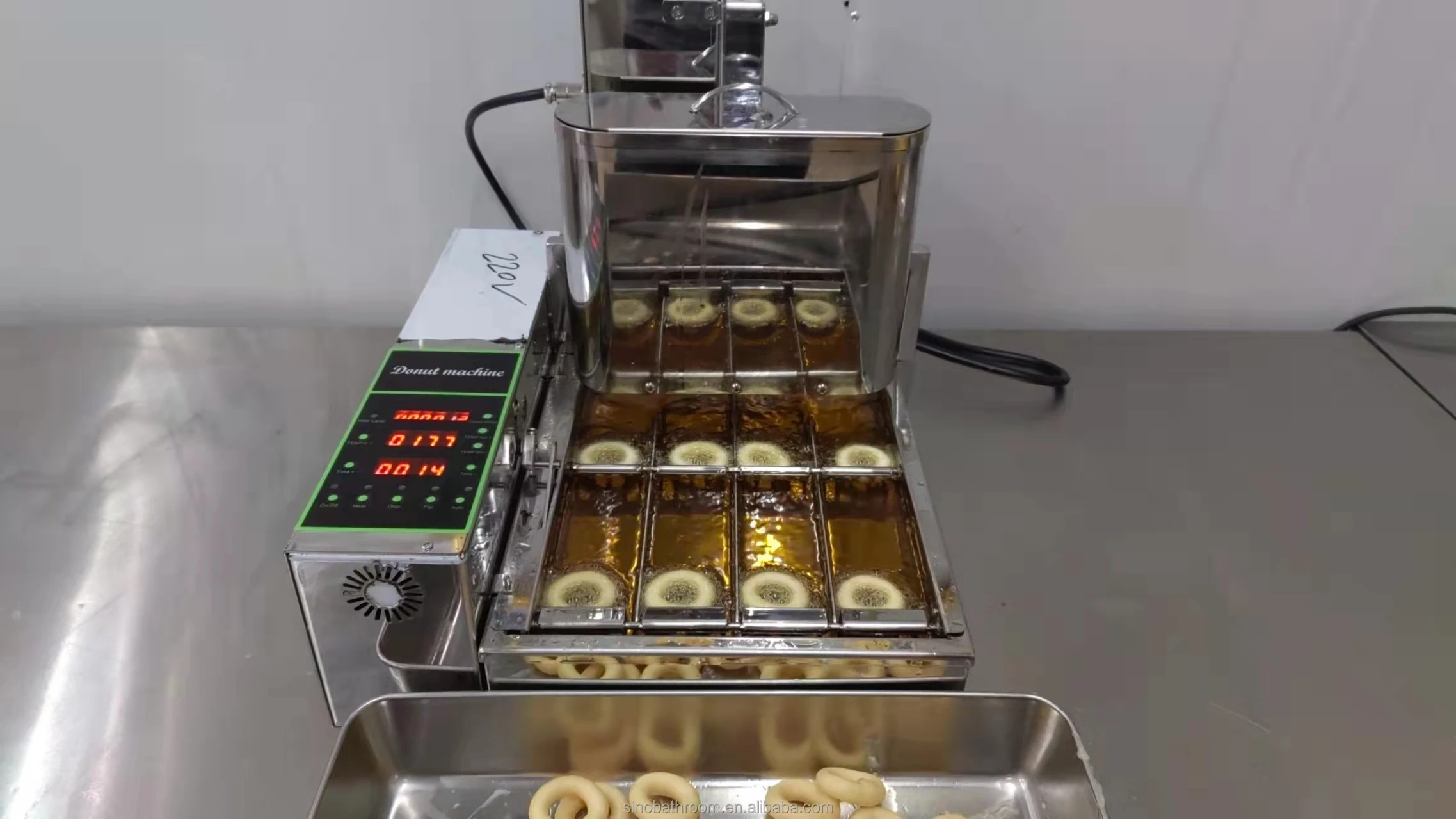 Bakery Electric Mini Donut Machine Making Automatic Commercial Donuts