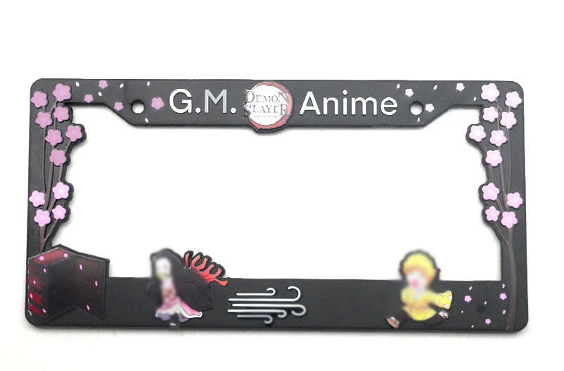 Custom Design License Plate Frame Vehicle License Plate Frames Number Plate Covers with Cartoon Characters