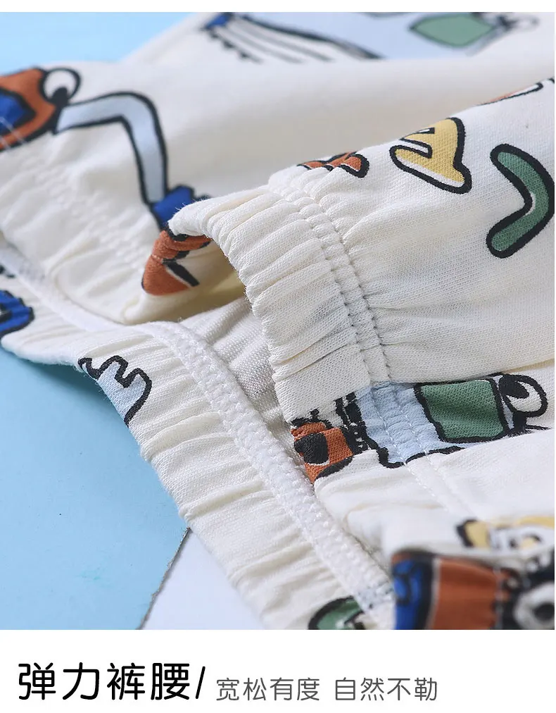 Children's Underwear For Kids Boy Cute Panties Cartoon Print Underpants Train Boxers Toddler Car
