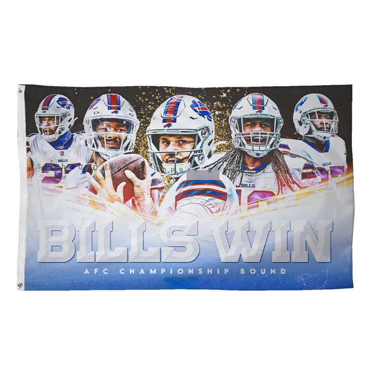 Buffalo Bills Football Team AFC Champions Flag 90x150cm 3x5ft Fan