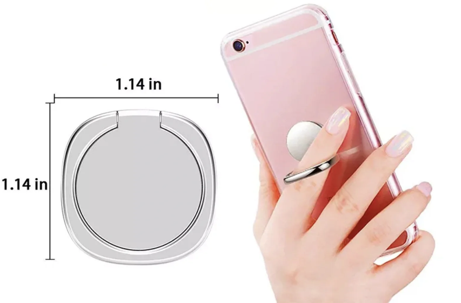 Factory Free Sample Phone Custom Metal Finger Ring Holder for Mobile Phone Ring Holder