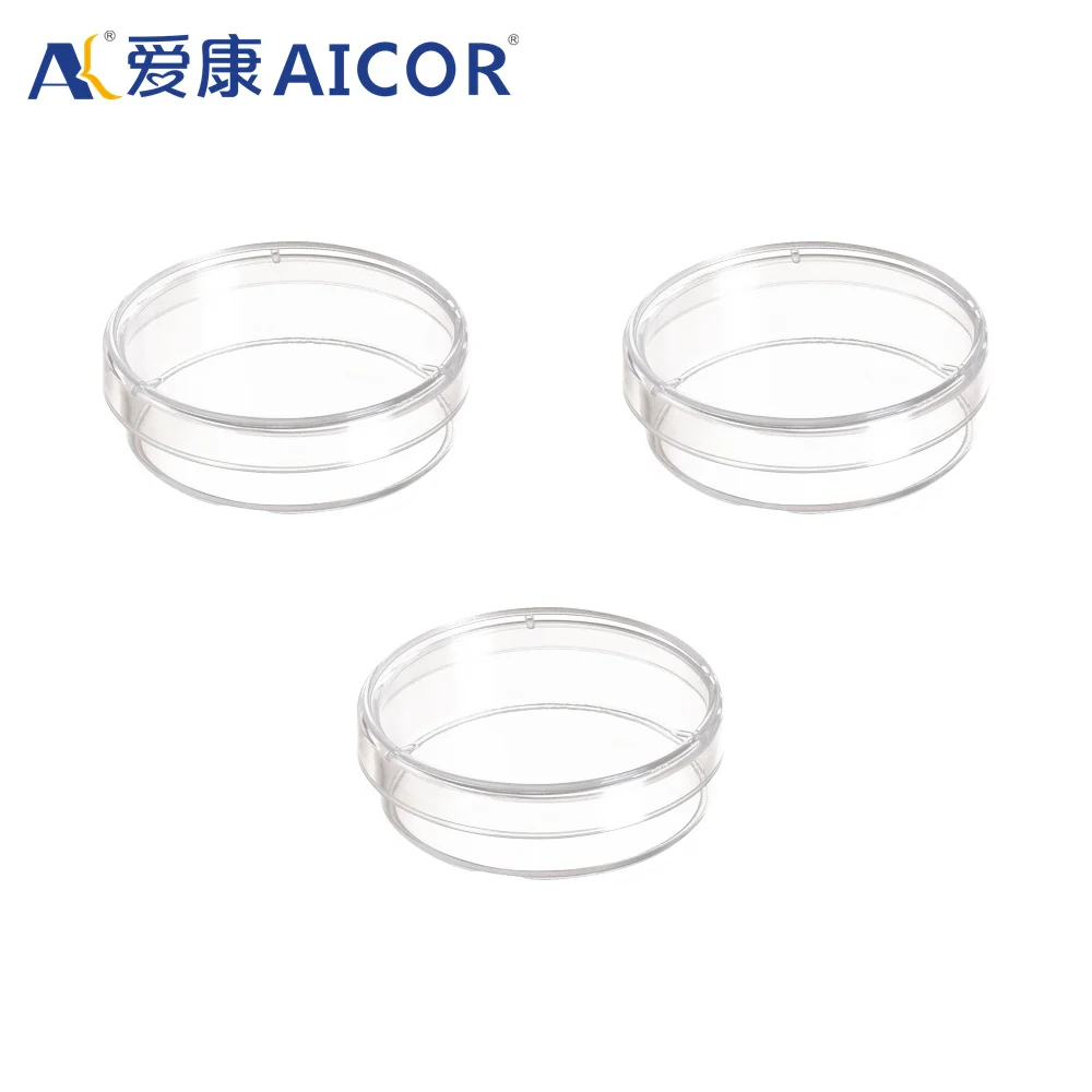 Disposable Plastic Labpetri Dish Plastic 90mm Sterile Round 9cm Cell