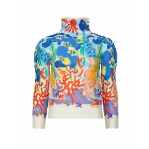 Spring and Summer High-Quality Miyake New Long-Sleeved T-Shirt Women Stretch Thin Section Top Pleated Casual Style Shirt