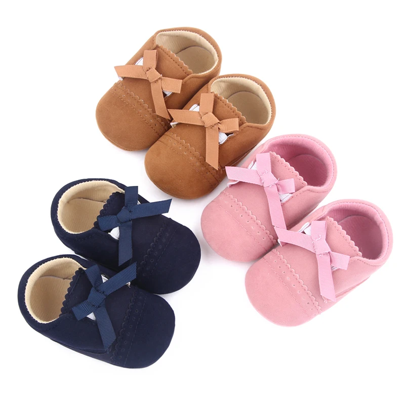 2022 Fashion Solid Color New Girls Baby Moccasins supplier