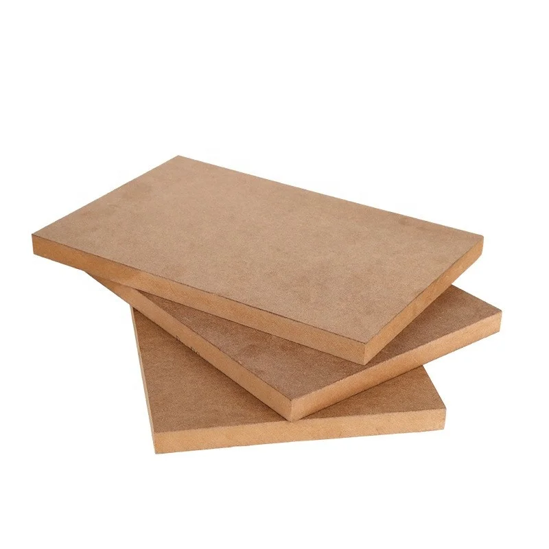 Wholesale Price In Stock 1220x2440mm Wood Grain White Plywood Melamine Faced 25mm MDF Board For Decoration supplier