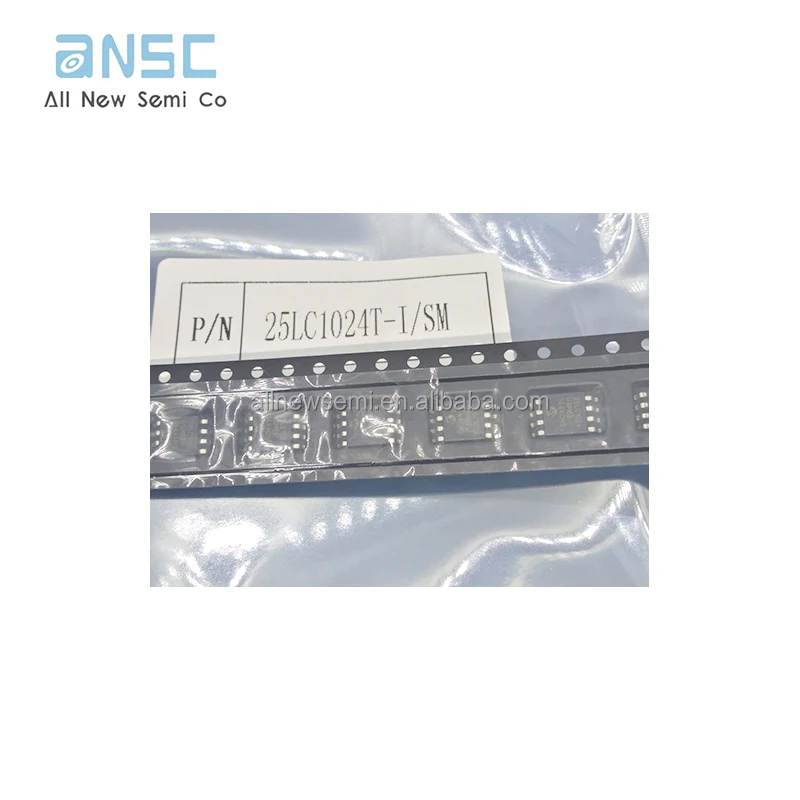 Hot sale Original 25LC1024T-I/SM IC EEPROM 1MBIT SPI 20MHZ 8SOIJ EEPROM Memory IC 1Mbit SPI 20 MHz 8-SOIJ Memory