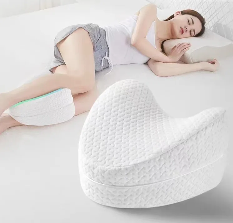 Ergonomic Memory Foam Leg Pillow For Orthopaedic Sleep Support_voghion.com