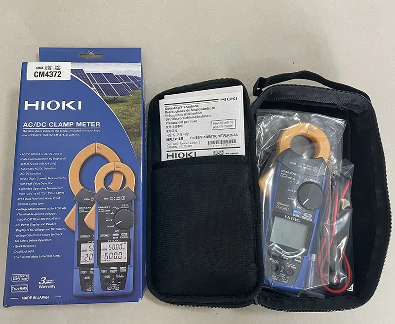 CM4372 Hioki Made in Japan AC/DC 600A True RMS Digital Clamp Meter