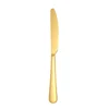 Cuchillo de cena de oro