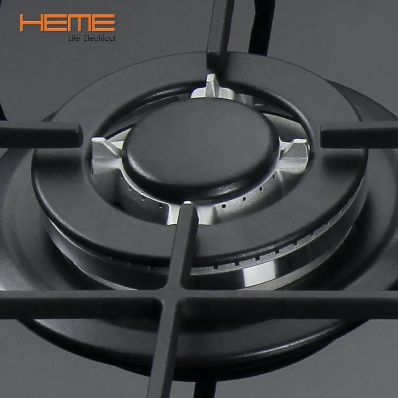 8mm Thick Tempered Glass 5-Burner Gas Cooktop Built-in Household Gas Hob Manufactured in China