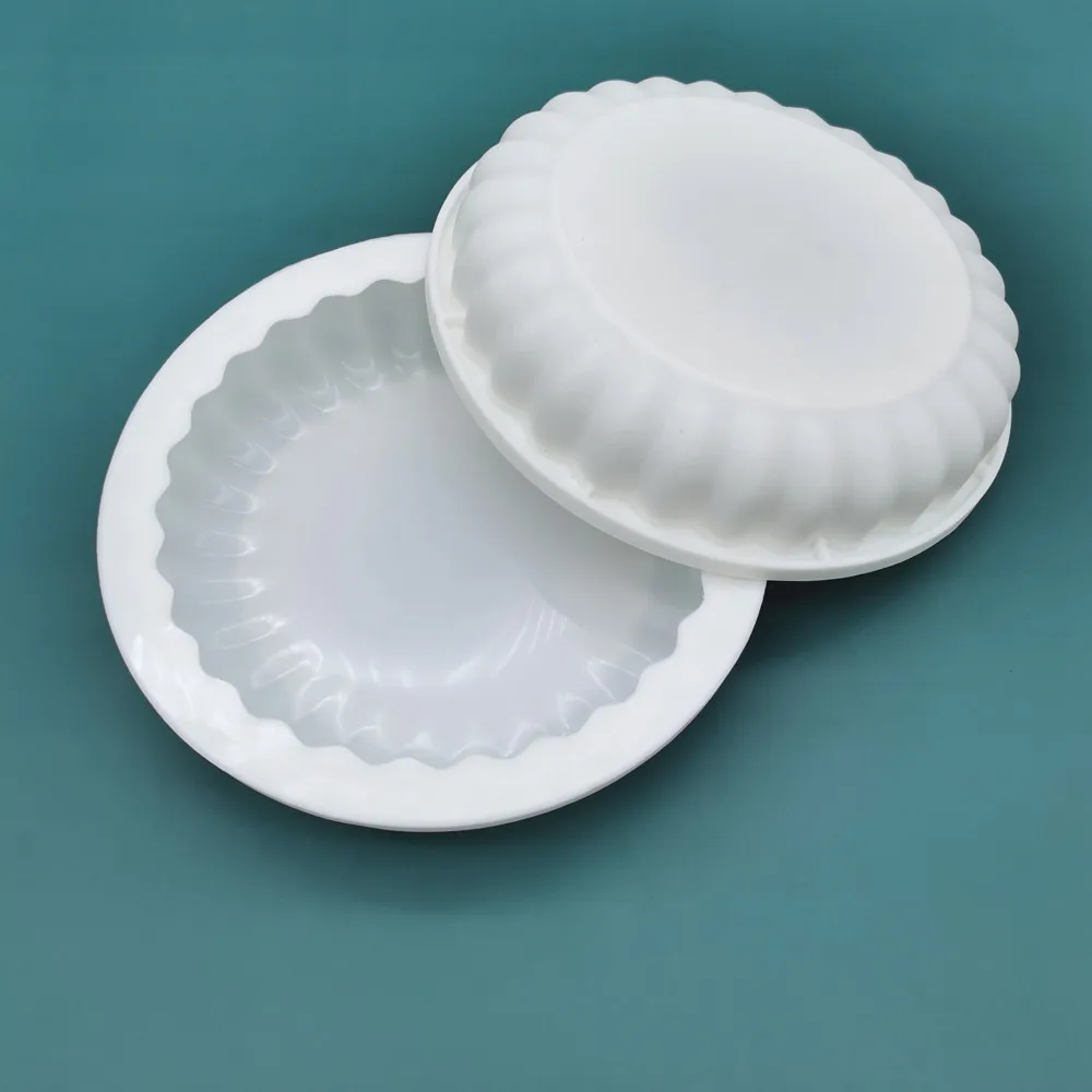 Classic Round DIY Baking Mold White Silicone Cake Tool with Italian Topper and Sugar Mousse Mold manufacture