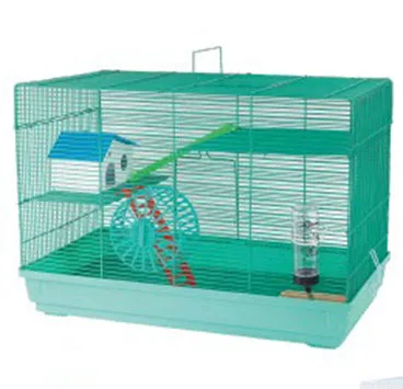 High quality plastic big space house with roller and slide  hamster cage