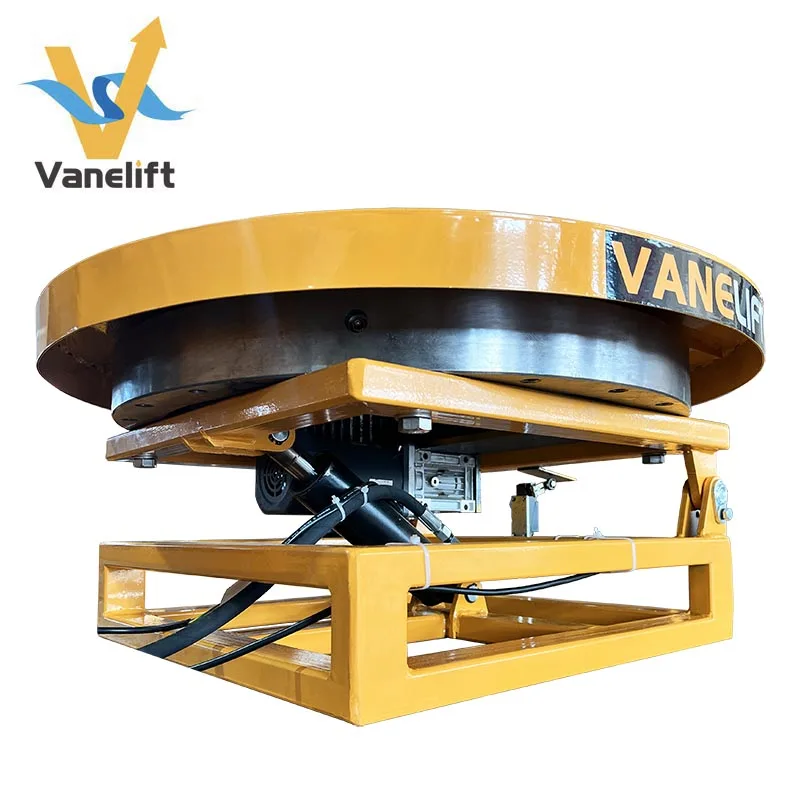 VANELIFT Automatic Rotating and Tilting Table Lift Motor Power Inclinable Revolving Platform Customized Electric Incline Lifter