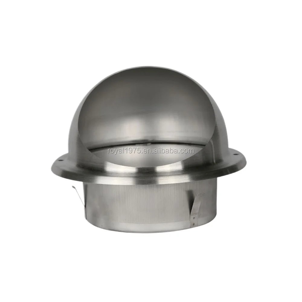 PATIKIL Edelstahl Entlüfter 120mm – Für Dachboden, Bad, Küche, 3″ Anschluss, Abnehmbar