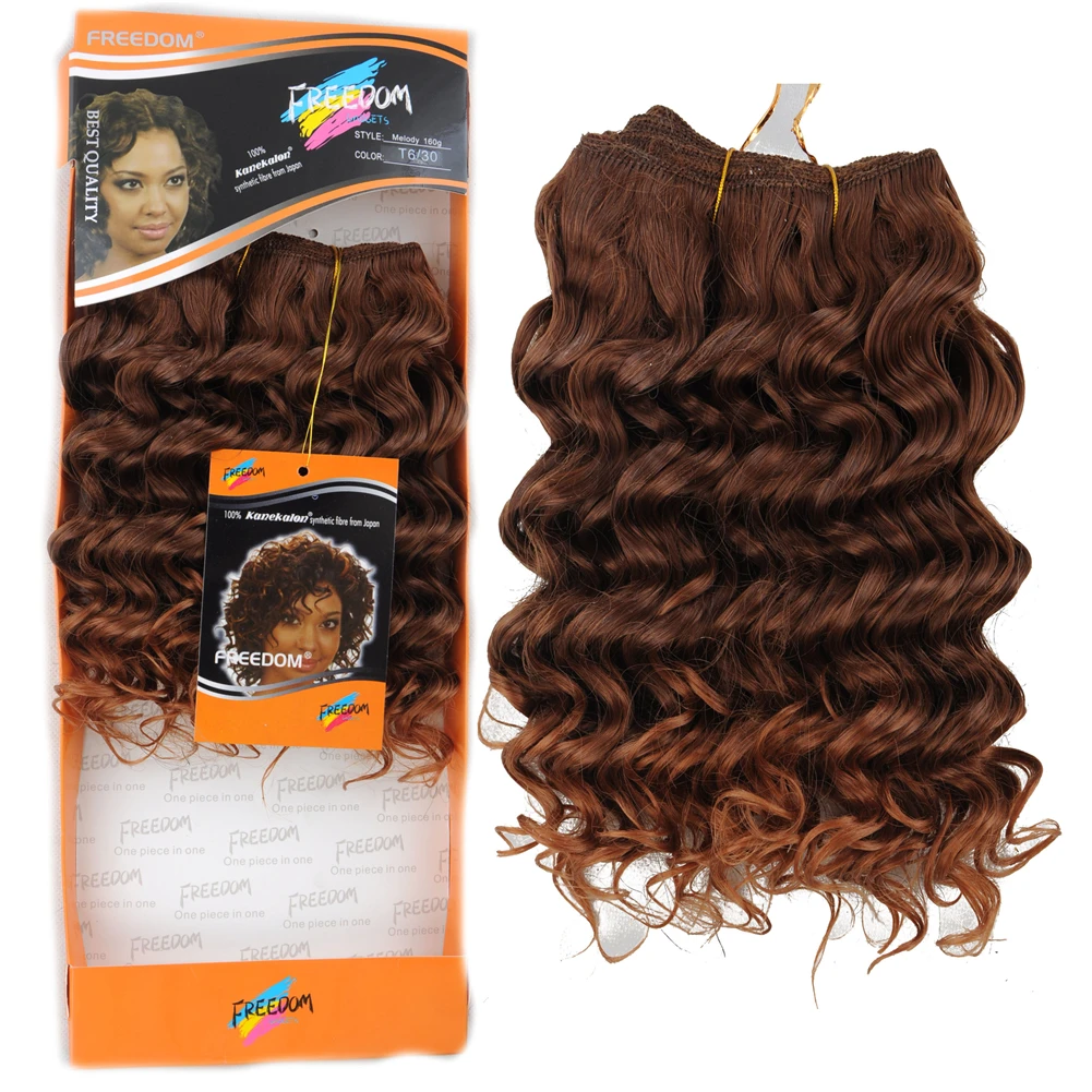 Melody Curly Bundles Weave Hair Weft 1bundles A Pack 160g A Pack Bohemian  Dora Synthetic Hair Extension 8 Inch,Mix T6/30# - Buy Natural Curly Hair  Extensions,Deep Wave Hair Weft,Cheap Weft Hair Extension