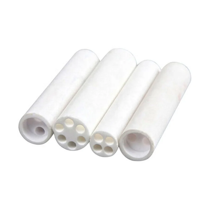Refractory Al2O3 High Temperature 99% Porous Alumina Ceramic Lining Pipe / Tube