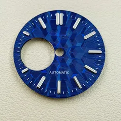 Cadran De Montre Vert Lumineux 28.5mm - Pour Mouvement NH34/NH35, Neuf Avec étiquettes