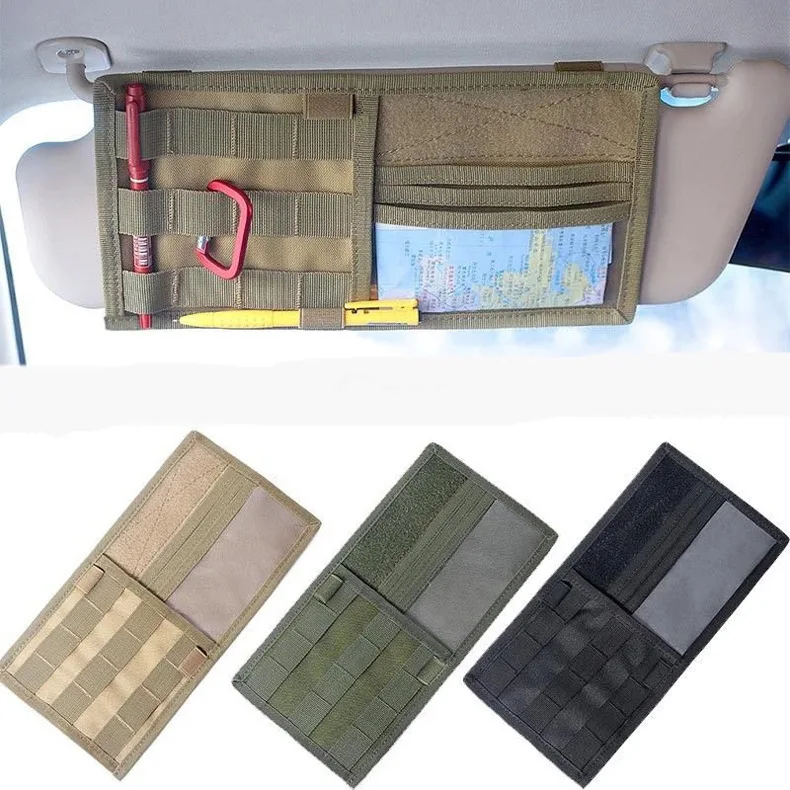 thumbnail interactive-video image 1 of Vehicle Rigid MOLLE Panel Car Seat Headrest Organizer EDC Pouch Tool Holster Bag 1 of 1