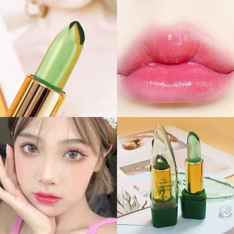 Color Changing Lip Balm Transparent Ph Color Changing Lipstick Oem Aloe Vera Color Change Mood Lipstick