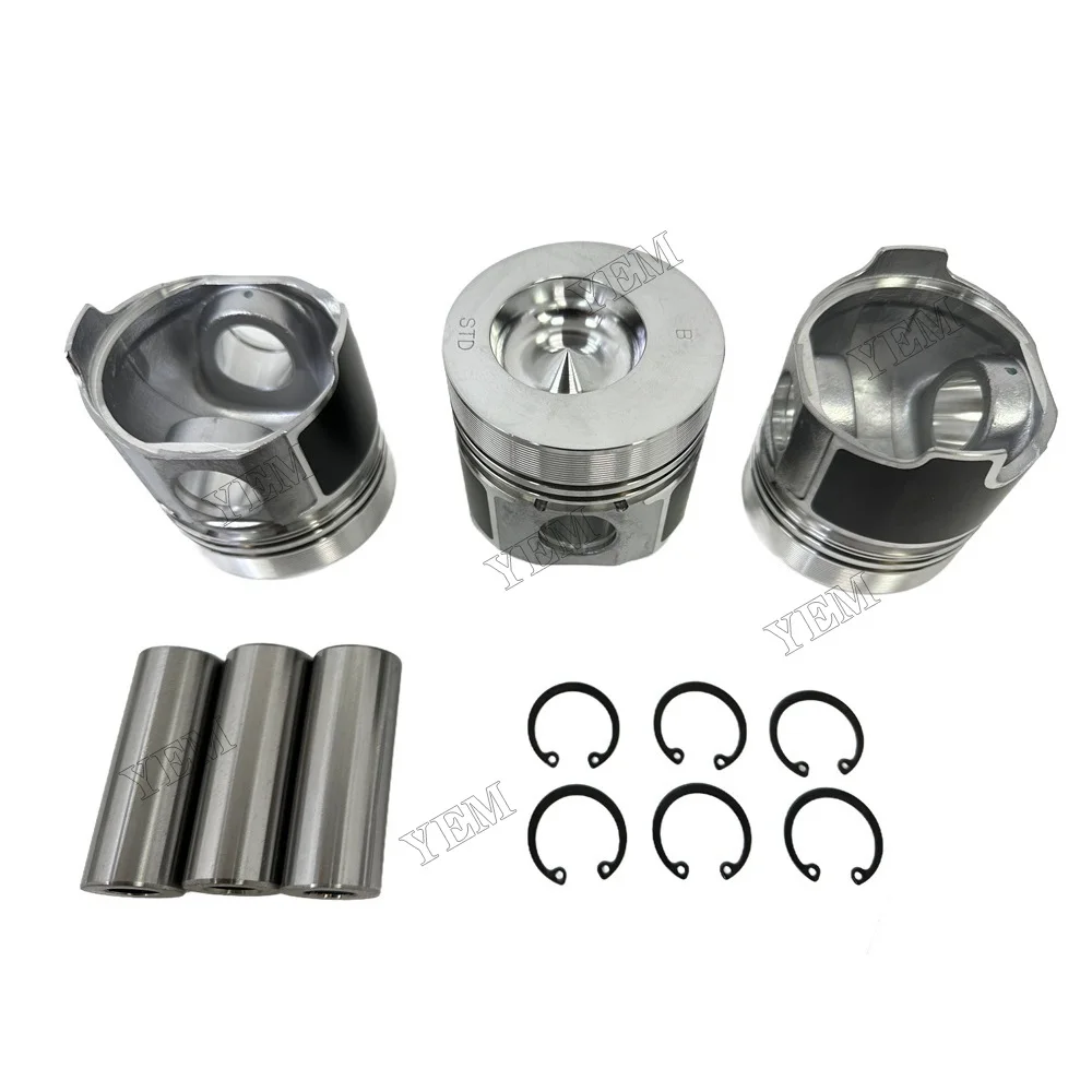 For Yanmar 3TN75 Cylinder Liner Kit Engine Part Rebuild Parts 6