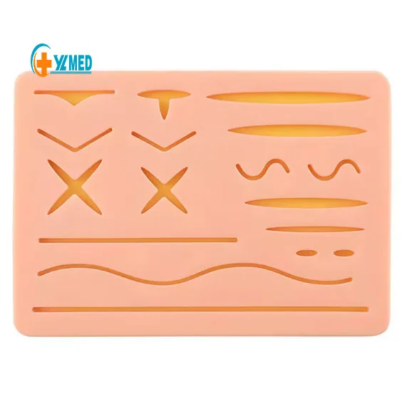 Хирургическая модель для тренировки кожи силиконовая хирургических тренировок медицинский модуль швов