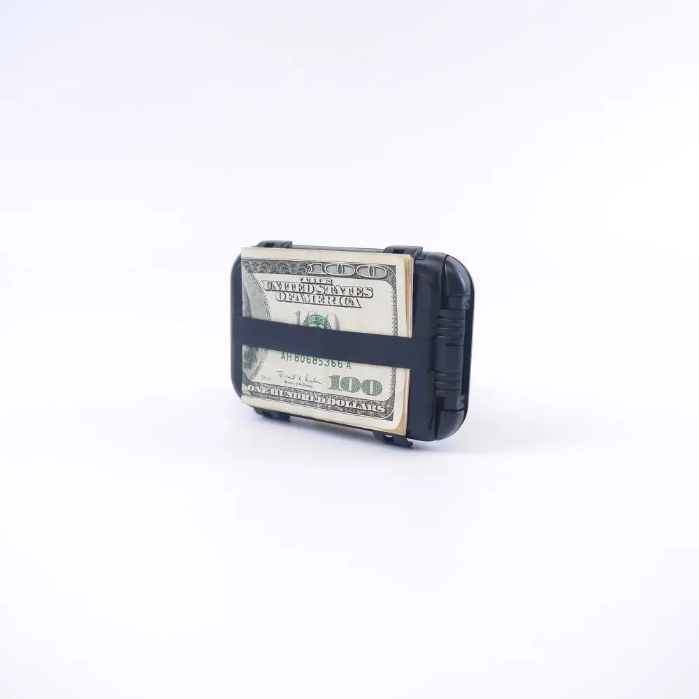 Multifunctional Plastic Removable Money Clip RFID Blocking Credit Cards Wallet Protector Black Cards Holder for Men Women