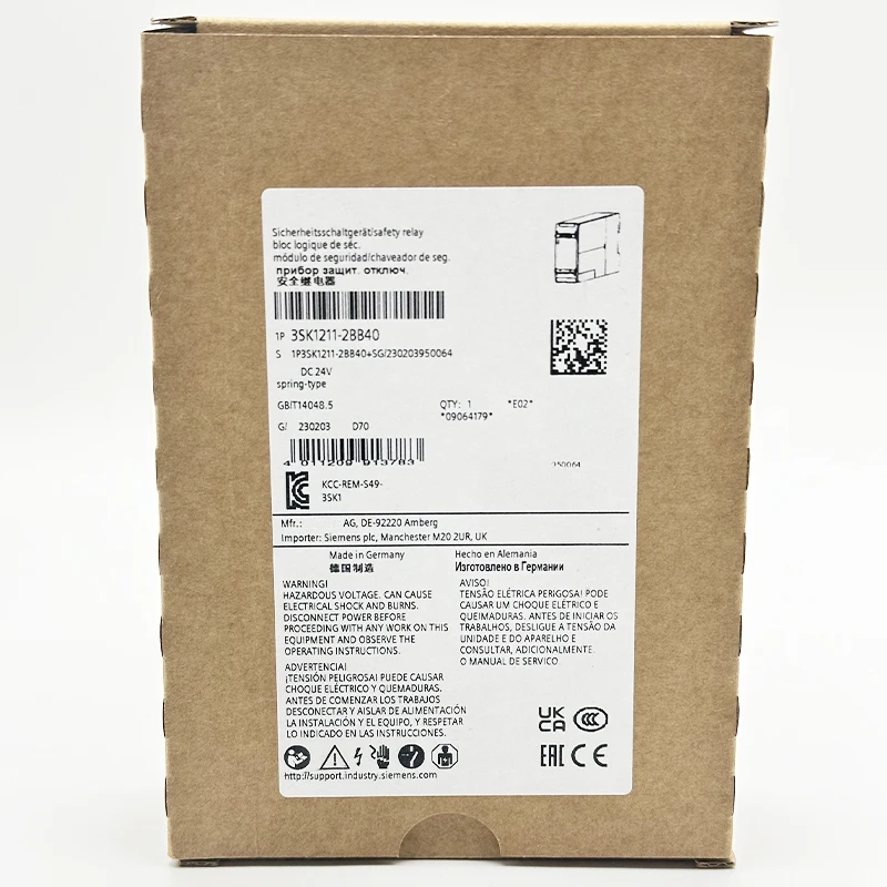 প্রামাণিক, ব্র্যান্ড নতুন, আনওপেনড 3SK1211-2BB40 PLC কন্টাক্টর, PAC ও বিশেষায়িত কন্ট্রোলার, দ্রুত ডেলিভারির জন্য স্টক রয়েছে, বিশ্বস্ত বিক্রেতা