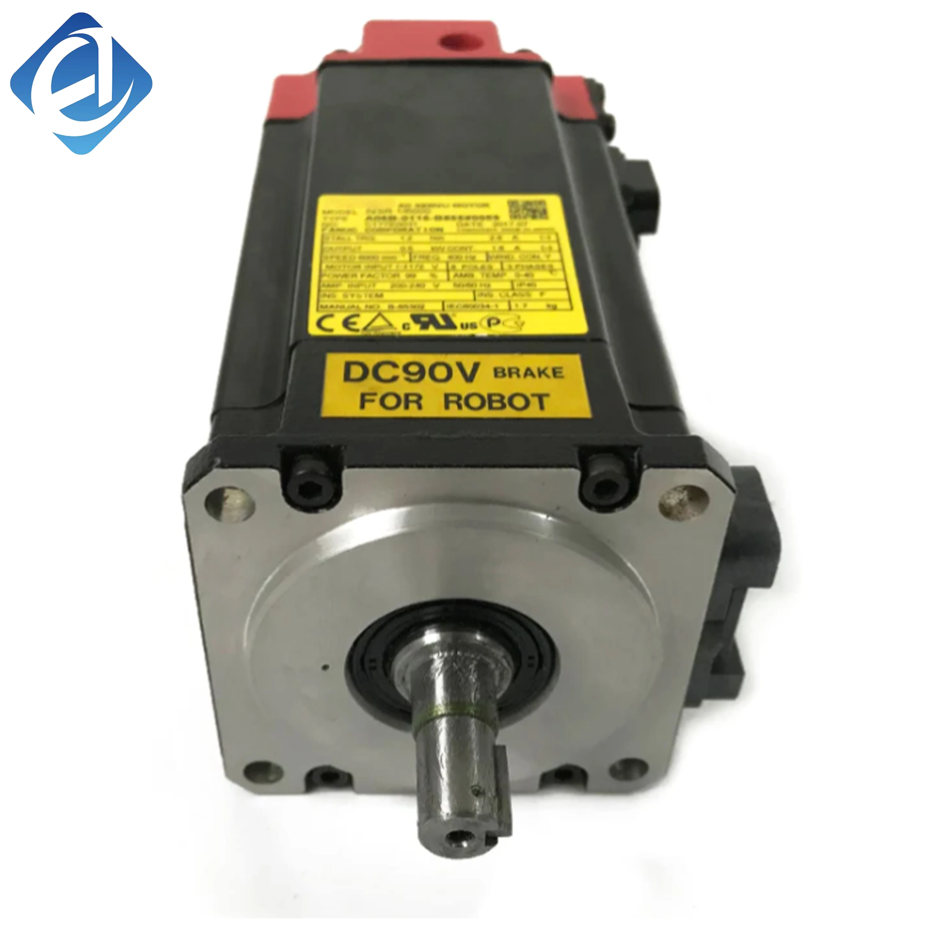 Új, eredeti A06B-0116-B855 típusú Fanuc AC szervomotor a Beta‑i sorozatból, stabil nyomaték-kimenettel és nagy pontosságú kódoló visszajelzéssel. Kompakt felépítésű és gyors válaszidejű, széles körben alkalmazzák CNC gépekben