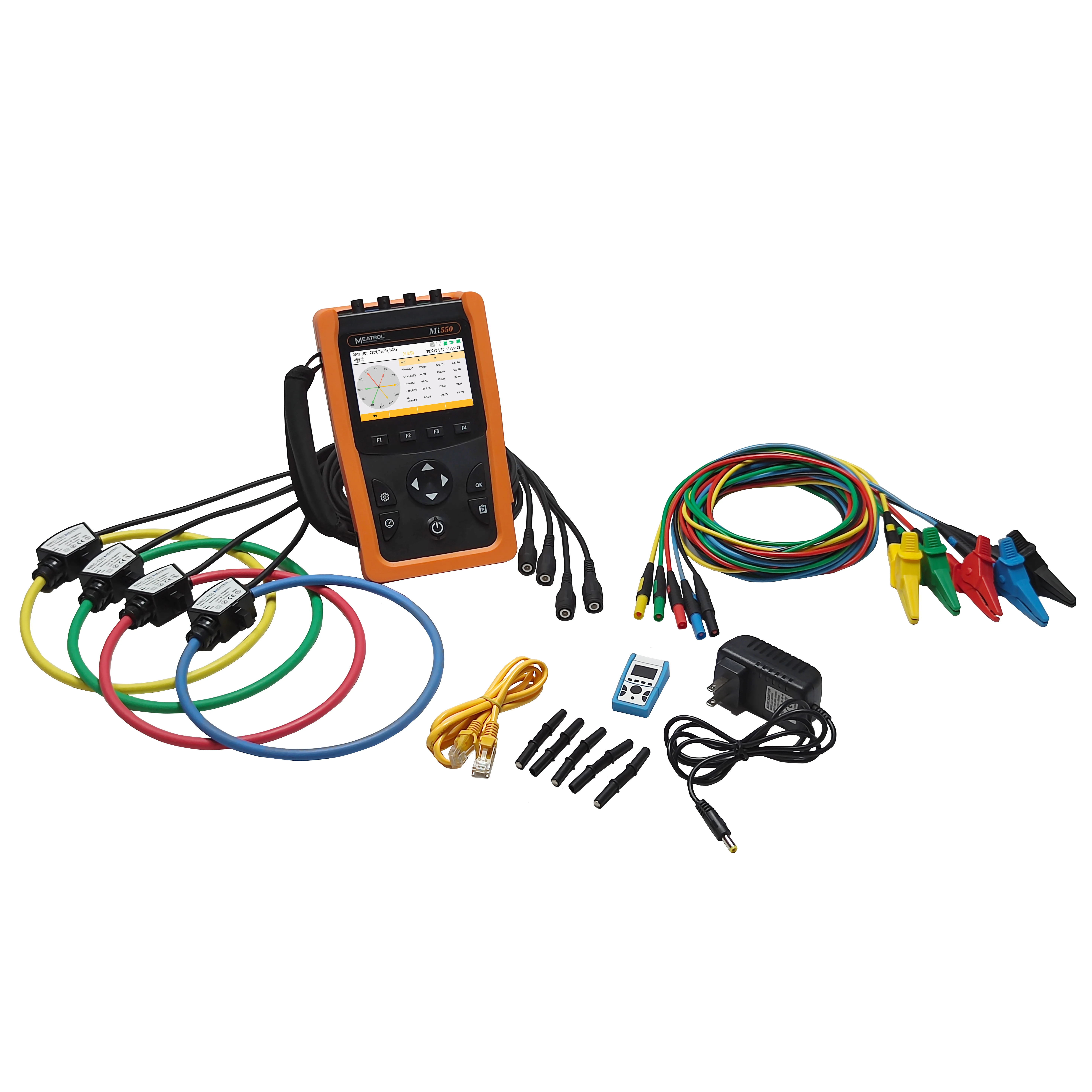 Energy Monitoring Portable Power Meter Mi550 Power Consumption Analyzer 32GB Data Logger Energy Analyzer