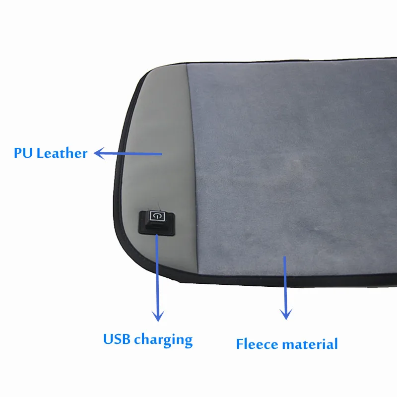 Подушки для сидений с электрообогревателем и графеновым покрытием чехлы автомобиля грелка кресло моющийся USB-зарядка 5 Вт пользовательским логотипом