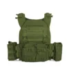 Gilet tattico con sgancio rapido per caricatori - verde militare